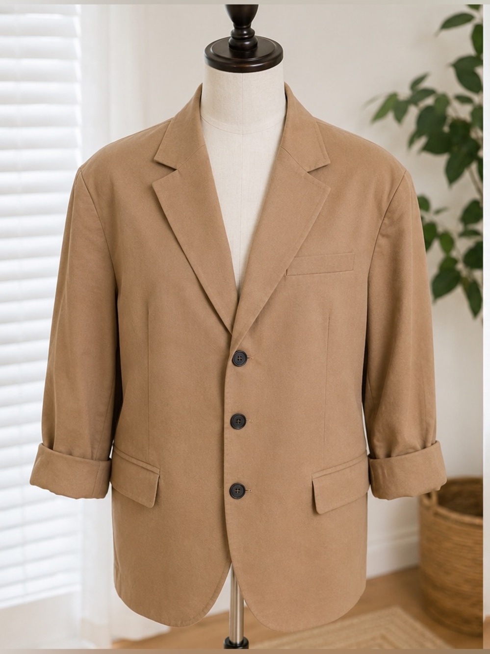 Everlane Oversized Blazer Jacket – Size 8 – NWT – Camel/Tan
